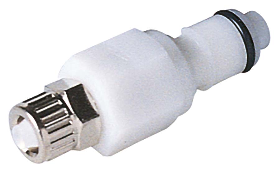 CPC - In-Line – Valved Ferruless Polytube Fitting, PTF . - Part number cAPCD200M8