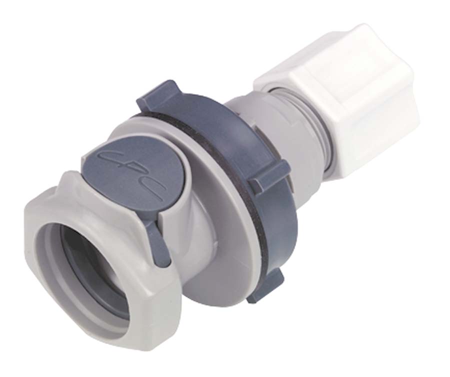 CPC - Bulkhead Panel Mount – Valved Compression . - Part number cHFCD128-12