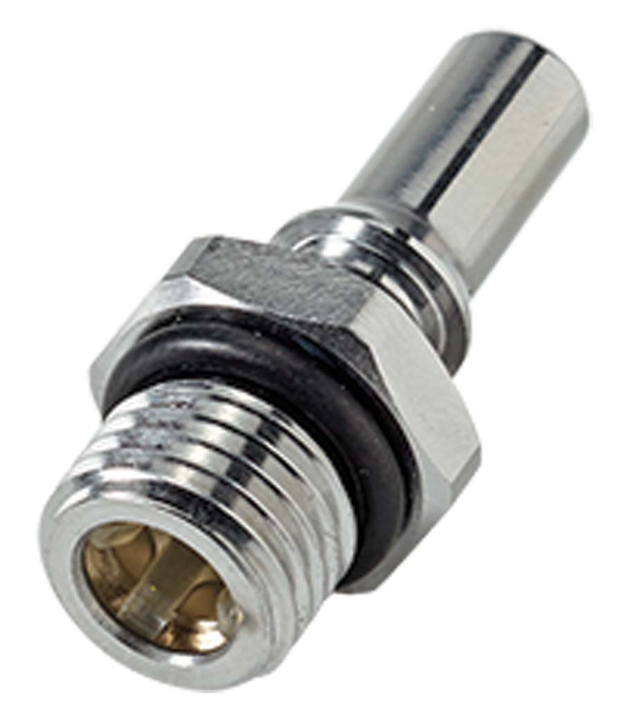 CPC - In-Line Male Thread - Valved Coupling Insert Red . - Part number cLQ2D4604RED