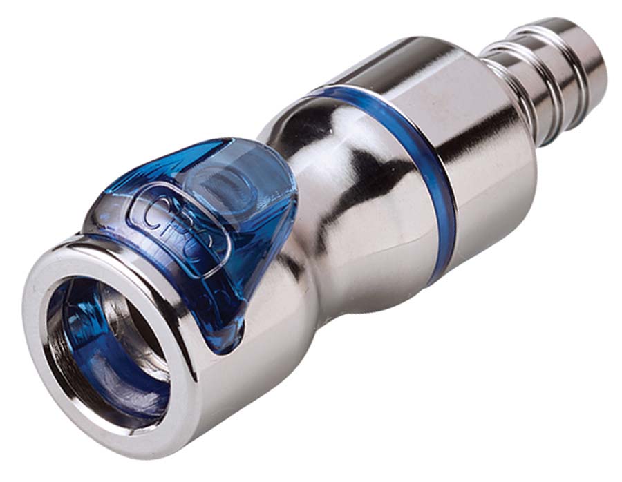 CPC - In-Line – Valved Hose Barb . - Part number cLQ4D17004BLU
