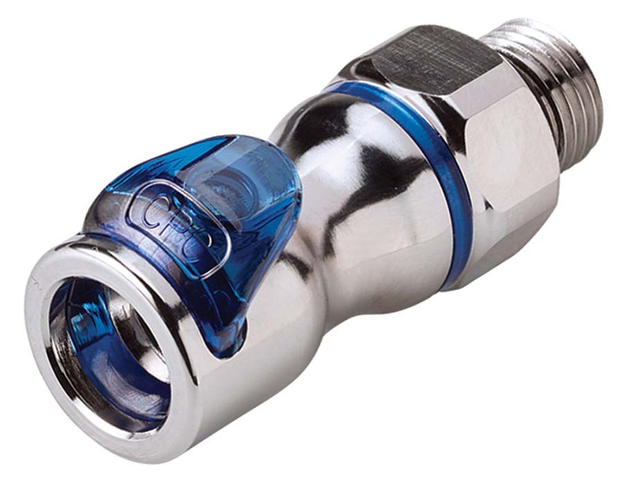 CPC - In-Line – Valved Male Thread SAE . - Part number cLQ4D30004BLU