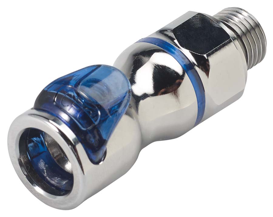 CPC - In-Line – Valved Male Thread BSPP . - Part number cLQ4D31004BLU