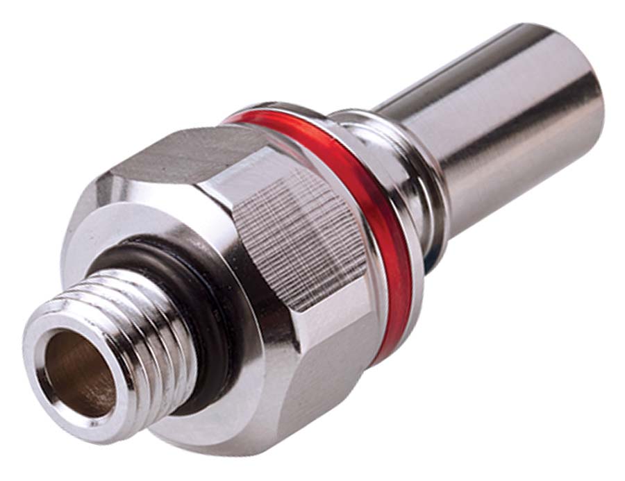 CPC - In-Line – Valved Male Thread BSPP . - Part number cLQ4D47004RED