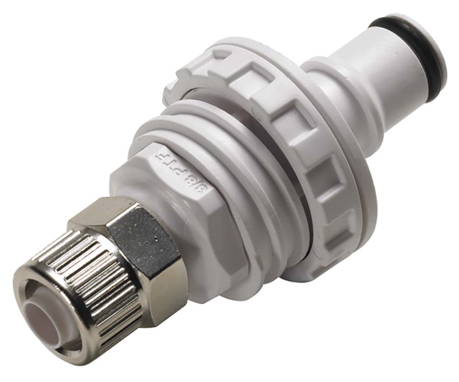 CPC - Panel Mount – Valved Ferruless Polytube Fitting, PTF . - Part number cNS4D40006