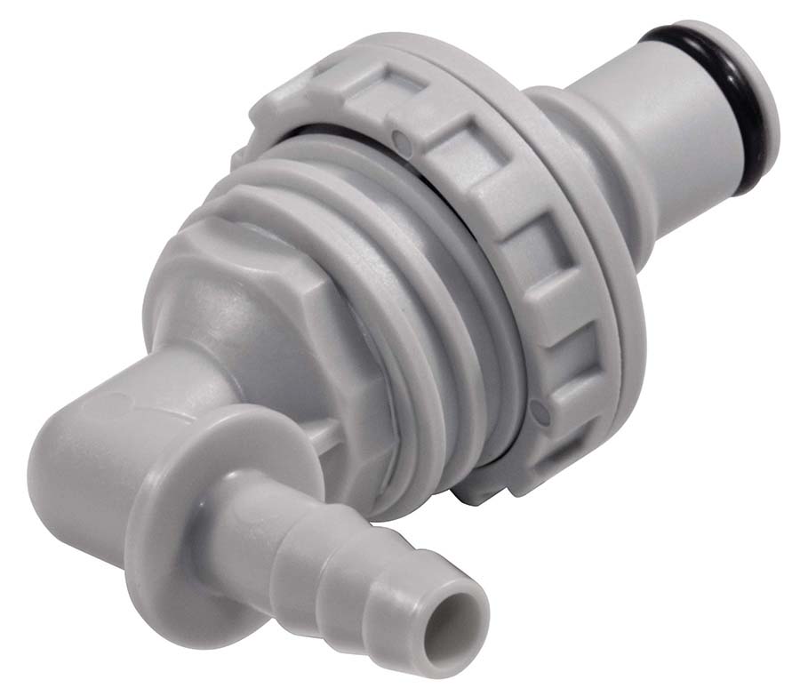 CPC - Panel Mount Elbow – Valved - Part number cNS4D43004