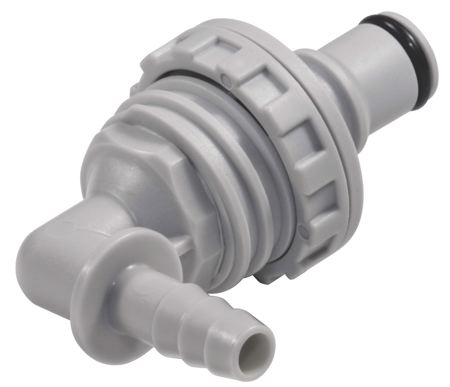 CPC - Panel Mount Elbow – Valved - Part number cNS4D43006