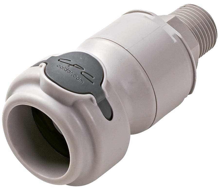 CPC - In-Line – Valved Male Thread - Part number cNSHD10008