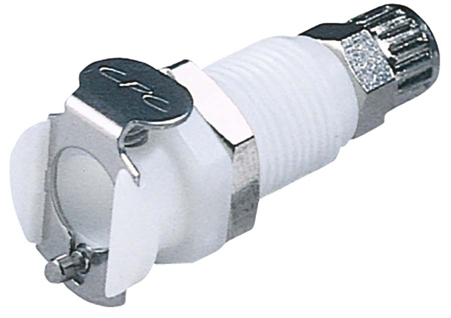 CPC - Panel Mount – Unvalved Ferruless Polytube Fitting, PTF . - Part number cPLC120-M10