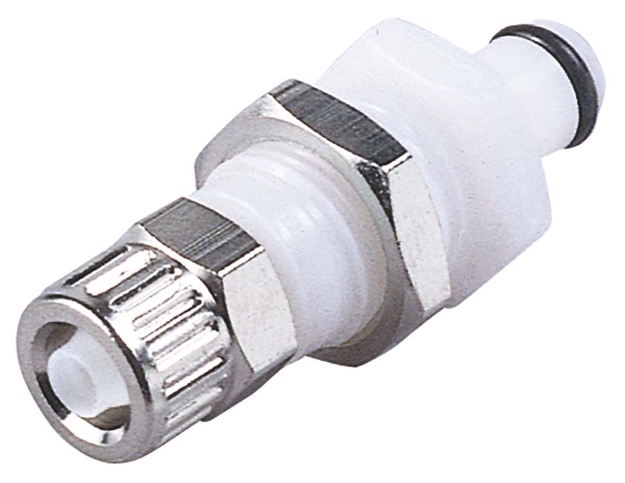 CPC - Panel Mount – Valved Ferruless Polytube Fitting, PTF . - Part number cPLCD400M10