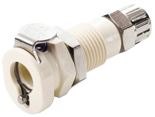 CPC - Panel Mount – Unvalved Ferruless Polytube Fitting, PTF . - Part number cPMC120412