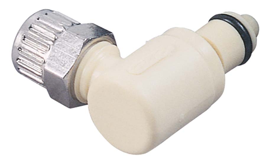 CPC - Elbow – Valved Ferruless Polytube Fitting, PTF . - Part number cPMCD212512