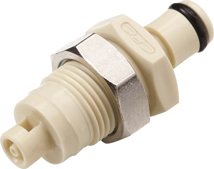 CPC - Panel Mount – Valved Hose Barb Polypropylene Insert . - Part number cPMCD420112