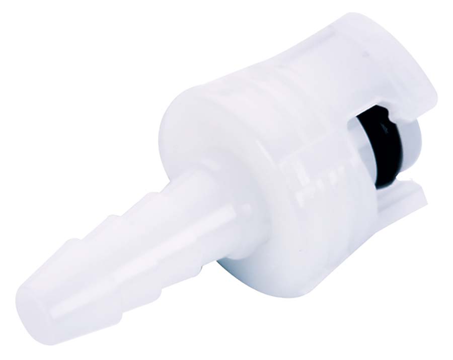 CPC - In-Line – Unvalved – Acetal – Hose Barb . - Part number cSMM-02