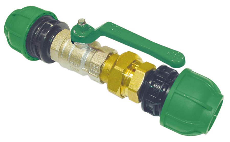 SICOMAT - 3 Piece Connector with Ball Valve . - Part number rA225040114
