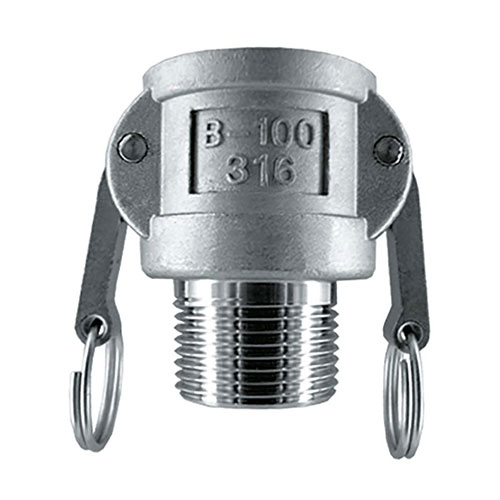 Type B - BSPP Female Thread x BSPT Male End - Aluminium