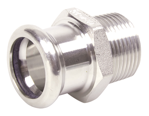 Straight Adaptor BSPT Male - Straight Adaptor BSPT Male