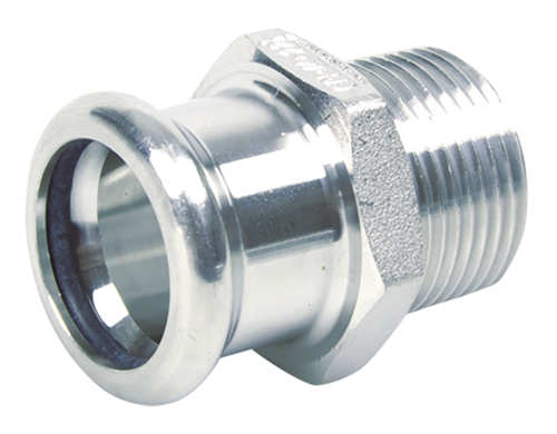 Straight Adaptor BSPT Male - Straight Adaptor BSPT Male