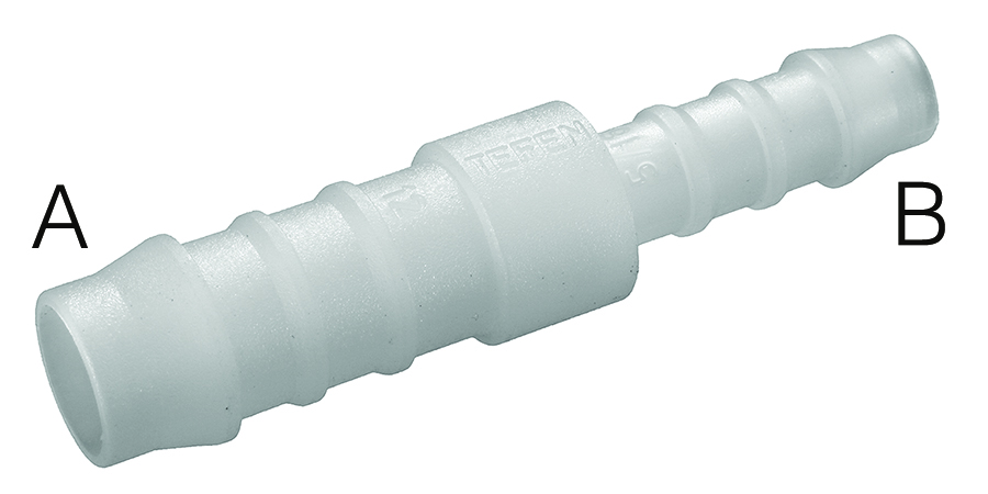 PVDF Fittings – White - Reducing Hose Connector
