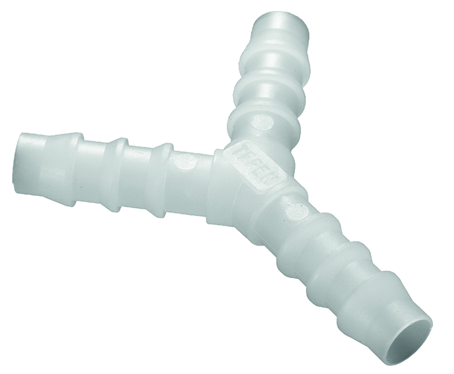 PVDF Fittings – White - Y Hose Connector