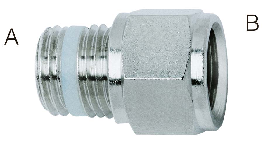 Reducing Extended Connector - BSPT Male / BSPP Female