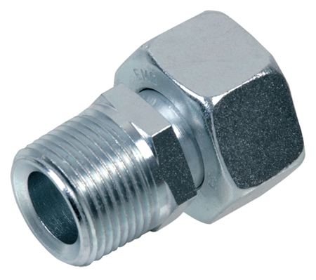 16mm Annodised Alloy Barbed Hose Tail Push On Fitting Adapter 1/2" NPT Taper 