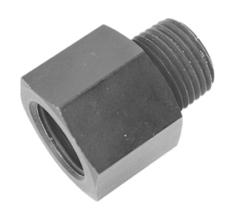 AC PERFORMANCE 1//2 male NPT to 1//4 female NPT Straight Blue Aluminum Water or Oil Fuel Fitting Hollow Gauge Sensor Reducer Adapter